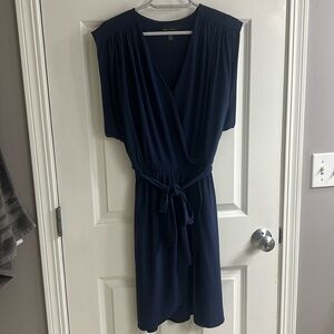 White House Black Market Navy Blue Dress - Size Small